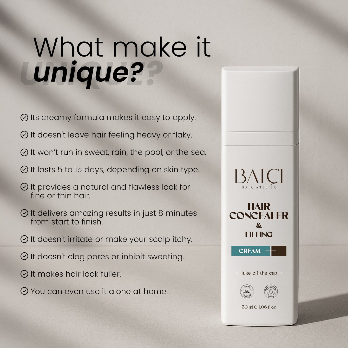 BATCI® Bundle Set - 1x Hair Concealer & Shampoo