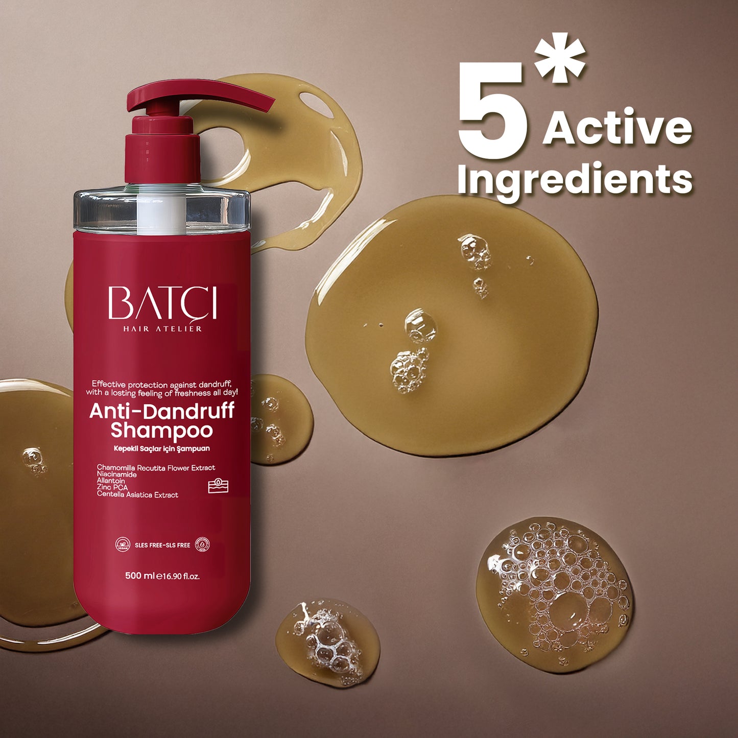 Shampoo Anticaspa BATCI® Fórmula Nutritiva com Vitamina B3 500 ml