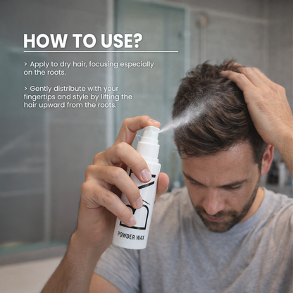 Pó para estilizar cabelo BATCI® - Alto volume e fixação forte