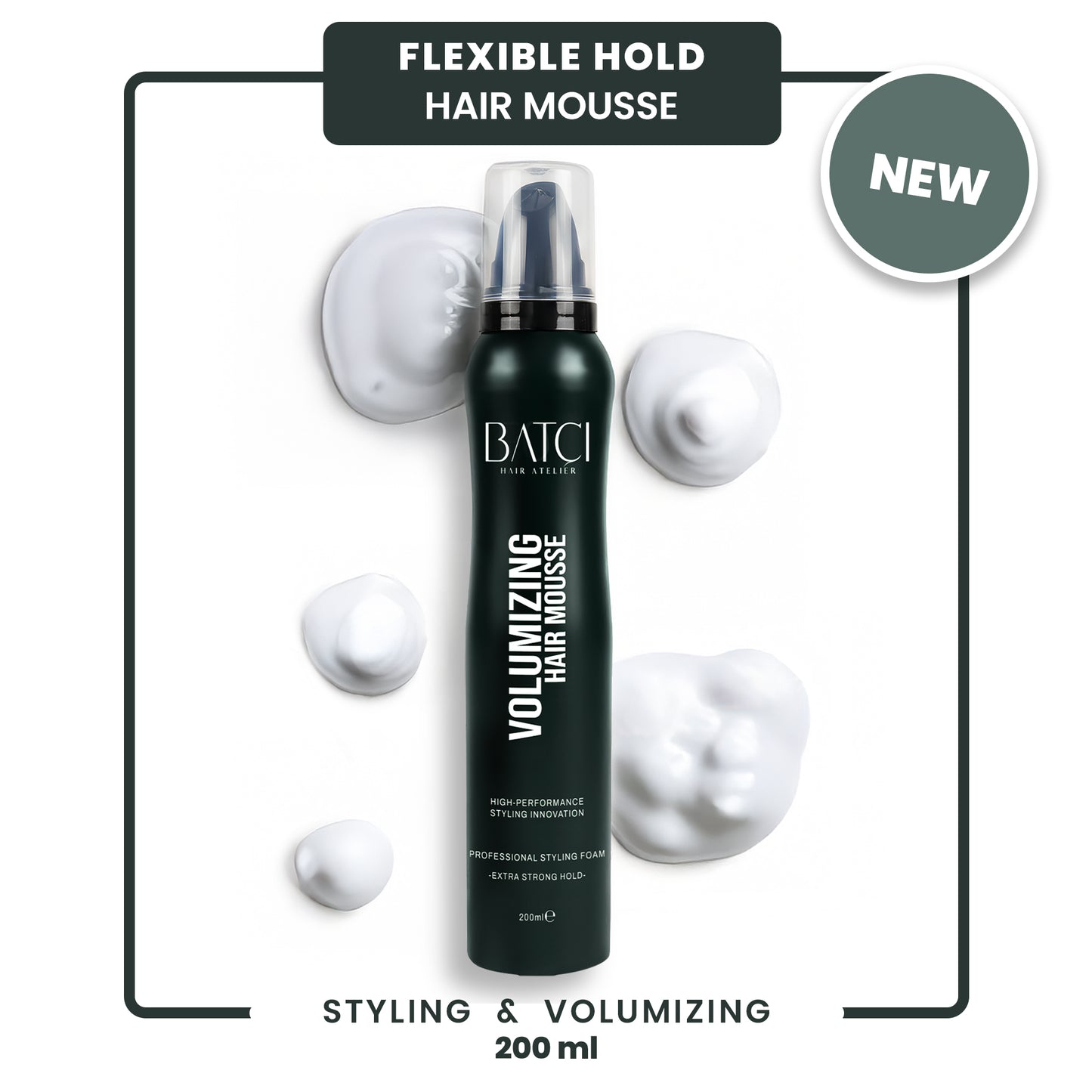 BATCI® Mousse voluminizadora para el cabello - Fijación flexible 200 ml