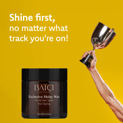 Cera para Cabelo Brilhante BATCI® - Fixação Ultra Forte e Longa Duração 100ml