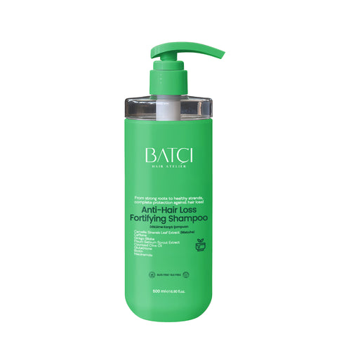 Champú anticaída BATCI® Fórmula nutritiva con extracto de té matcha 500 ml