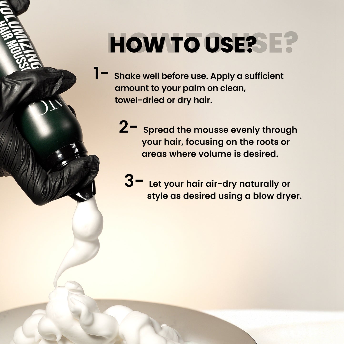 BATCI® Mousse voluminizadora para el cabello - Fijación flexible 200 ml