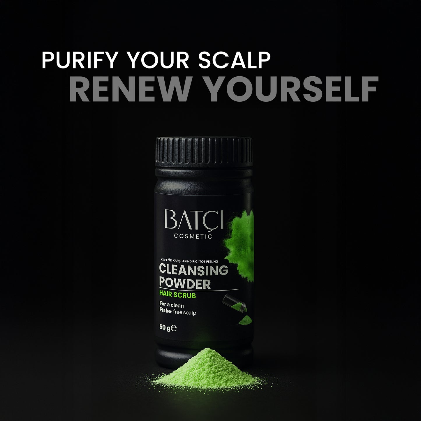 BATCI® Anti Dandruff Purifying Scalp Cleansing and Refreshing Powder Hair Scrub 50g
