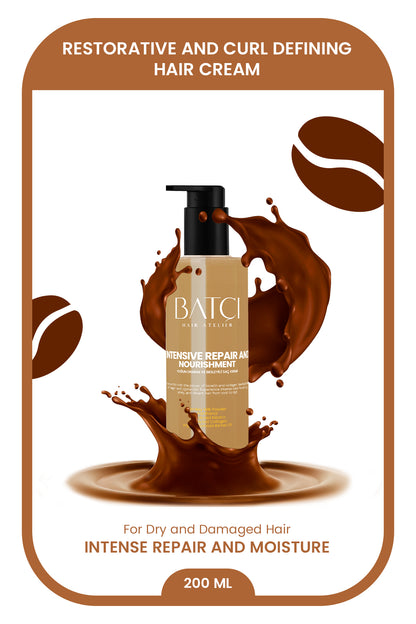 Creme Capilar Reparador Intensivo com Café BATCI® - Antifrizz e Proteção Térmica 200ml