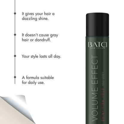 BATCI® Volume Effect Shiny Strong Hold Hair Spray 400 ML